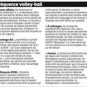 Fréquence Volley 17.02.16